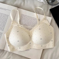 Women's Sweet Lace Wire-Free Push-Up Bra — Seamless, Anti-Sag, 3/4 Cup
