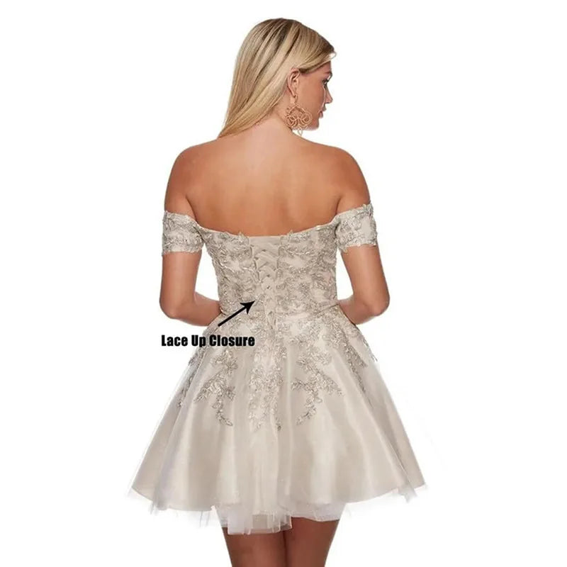 Black Lace Strapless Ball Gown Dress | Elegant Off-Shoulder Formal Evening & Party Dress