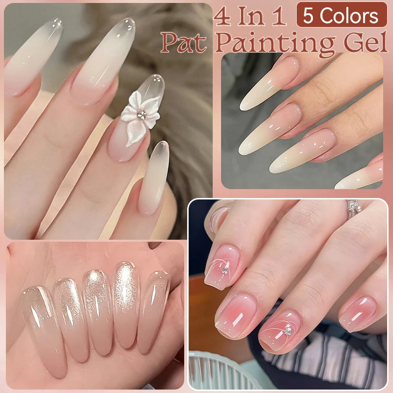 UR Sugar Nude Pink 4-in-1 Pat Gel – Gradient, Stamping, Painting & Liner | UV/LED | 8ml