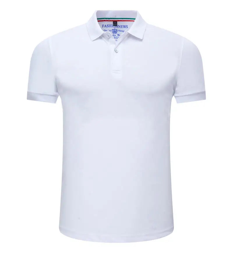 Men's Short Sleeve Polo Shirt — Breathable, Solid Color, Smart Casual Fit