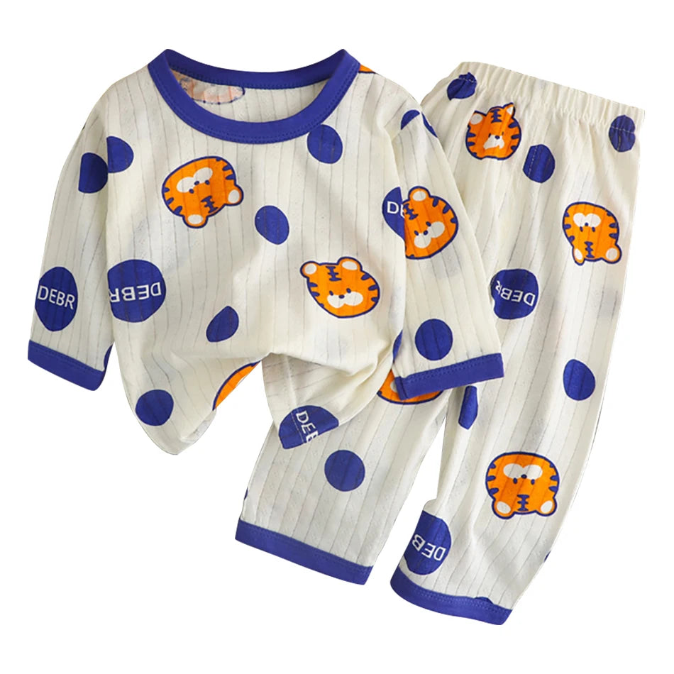 Kids Bear Pajama Set – Cotton Blend Long Sleeve