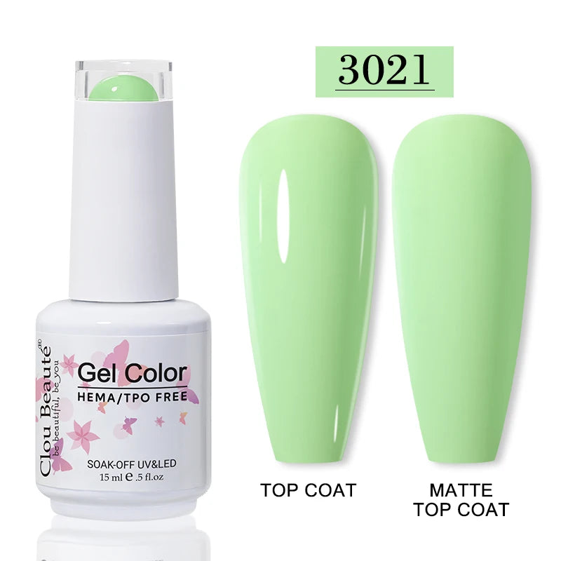 No-Wipe Top Coat & Sticky Base Coat UV Gel Polish — Long-Lasting, MSDS Certified, 15ml
