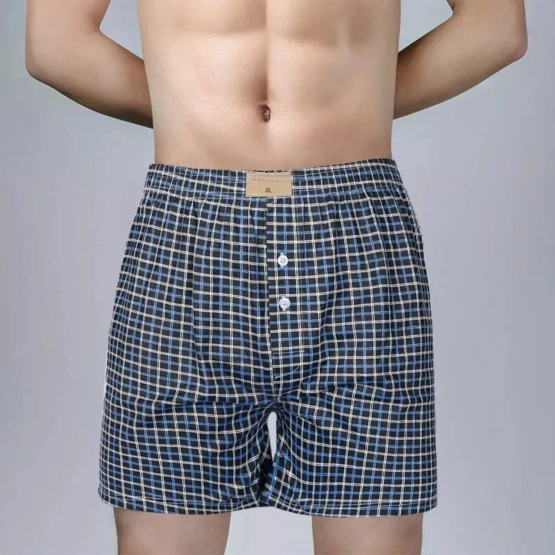 Men's Summer Printed Boxer Shorts — Breathable, Loose Fit, Beach & Homewear, Sizes L–XXL