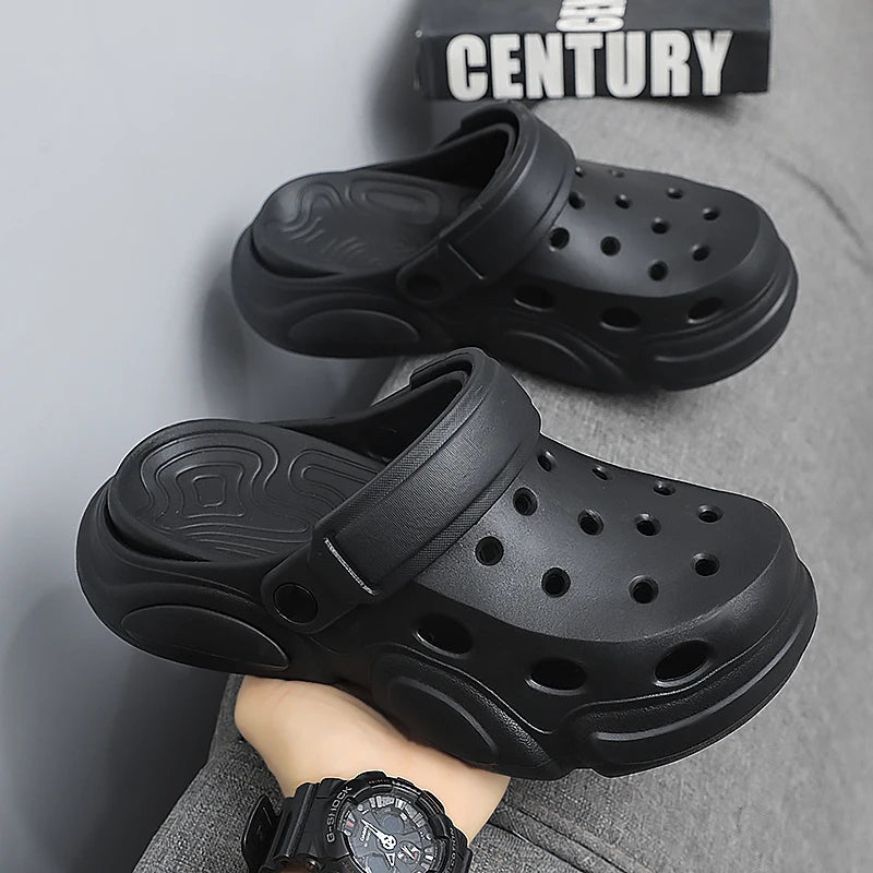 Men's Breathable Beach Sandals - Non-Slip Thick Sole Summer Slippers