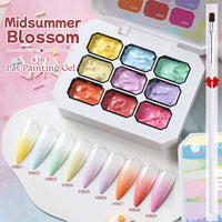 UR SUGAR 4-in-1 Ombre Gel Nail Polish – 9 Colors Pat Painting Gel | Gradient French Nail Art UV LED