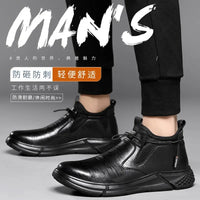 Zapatos de Seguridad para Hombre con Puntera de Acero - Impermeables y Resistentes