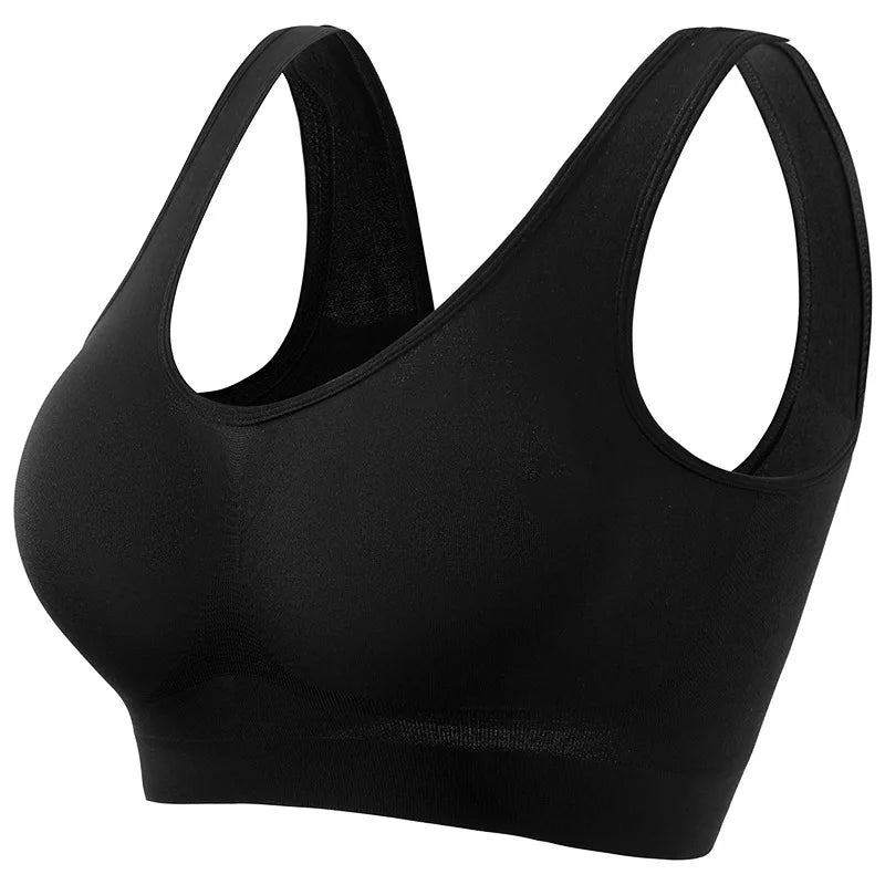 Women's Seamless Wireless Bralette – Breathable Crop Top Bra (S–5XL, 12 Colors)