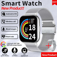LIGE Y28 Smart Watch | 1.83" HD Bluetooth Calling Heart Rate Sleep Monitor Fashion Smartwatch for Android & iOS