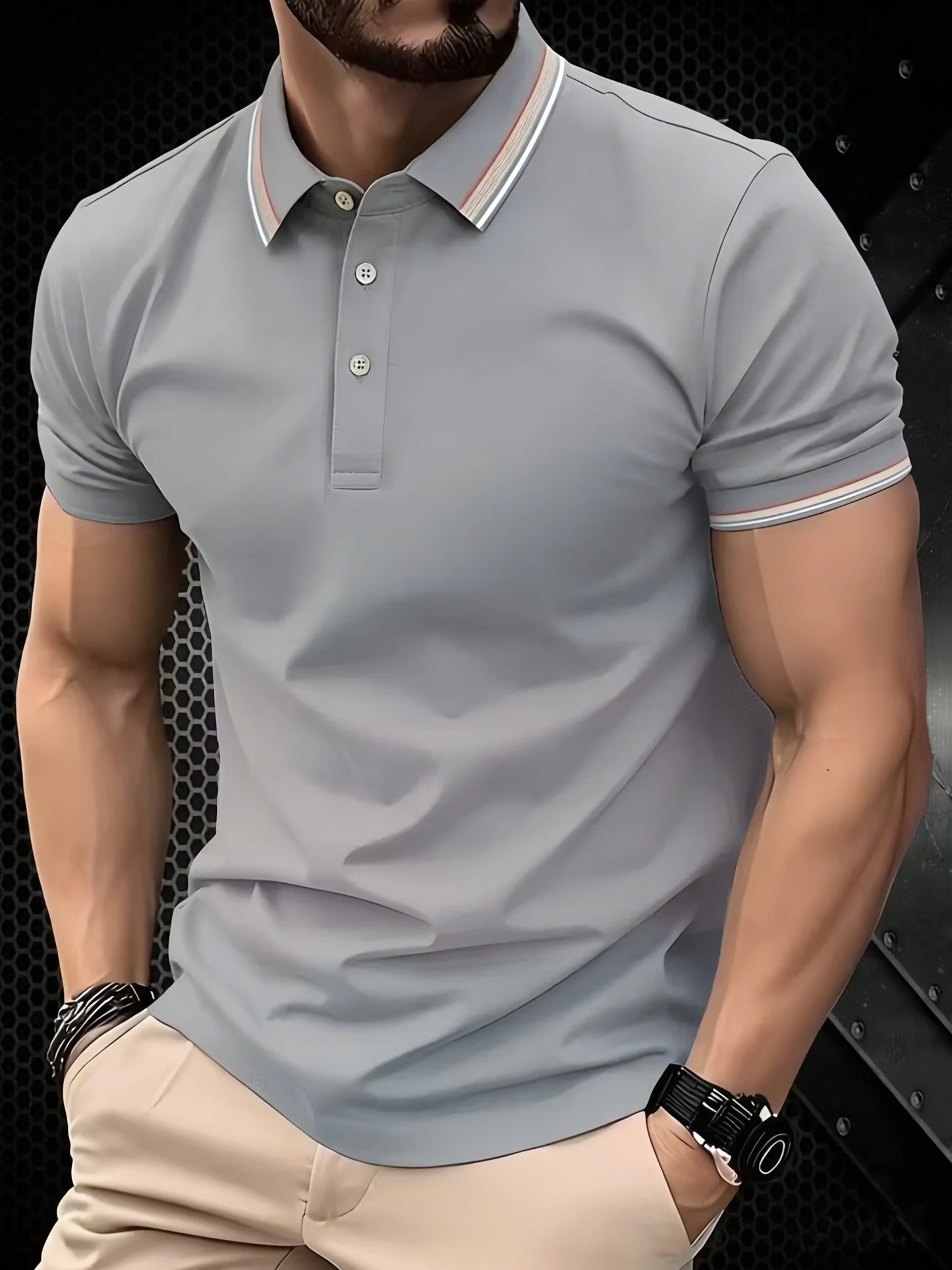 Stretch Polo T-Shirt | Slim Fit Golf Polo for Men | Sizes M–4XL