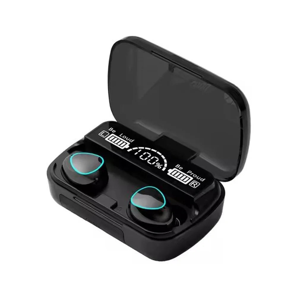 TWS Wireless Earbuds with Power Bank Charging Case – Sport & Gaming Bluetooth Headphones