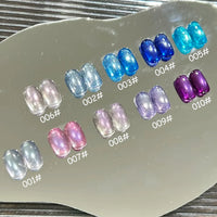 Glitter Cat Eye Gel Nail Polish — Whitening Strawberry Pink, Glass Bead Effect, 10ml