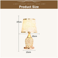 Crystal Table Lamp - Modern Bedroom Lighting