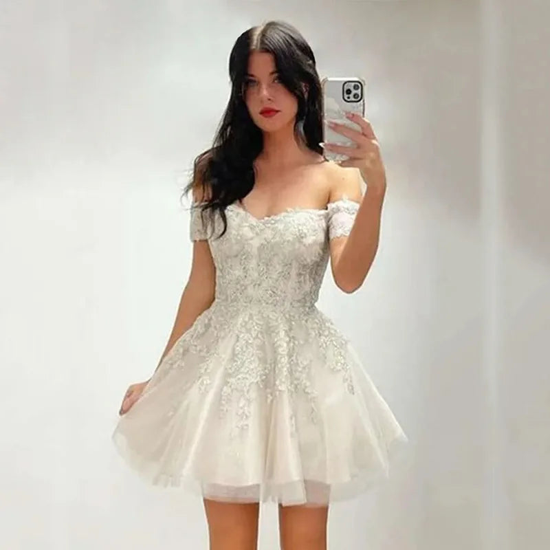Black Lace Strapless Ball Gown Dress | Elegant Off-Shoulder Formal Evening & Party Dress