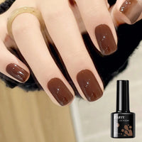 Soak-Off UV/LED Gel Nail Polish — Brown, Orange, Blue, Pink & Green Shades, 8ml
