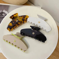 2023 Letter Hairclaws 9CM Shark Clip High Ponytail Hair Grab Clip Headwear Women's Fashion Barrettes Hair Accessories New