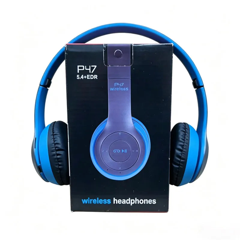 Wireless Bluetooth 5.0 Headphones – Foldable Over-Ear Headset | TF Card + Wired Mode | Universal Compatibility