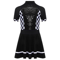 Girls Racing Queen Costume Dress - Sequin Tutu Halloween Outfit