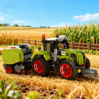Bloques de Construcción Tractor Clásico - Set de Ladrillos DIY para Niños y Niñas