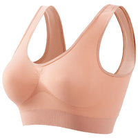 Women's Seamless Wireless Bralette – Breathable Crop Top Bra (S–5XL, 12 Colors)