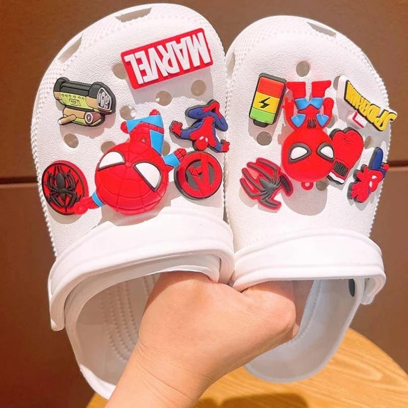 Spider-Man 3D Shoe Charms - Marvel DIY Clips for Crocs & Clogs
