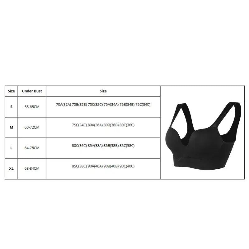 Women's Seamless Padded Sports Bra — Wire-Free Push-Up, Daily & Fitness Wear