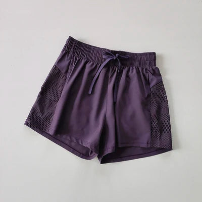 Shorts de Yoga para Mujer 2 en 1 - Cintura Alta Deportivos para Gimnasio y Running