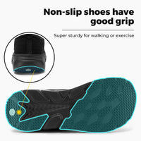 FitVille FlowCore V2 Men's Wide Toe Box Running Shoes | Extra Wide 4E, Cushioned, Non-Slip | Sizes 7–15
