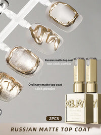 Matte & High-Gloss Gel Top Coat Set – 2 x 15ml | Long-Lasting UV/LED Nail Finish