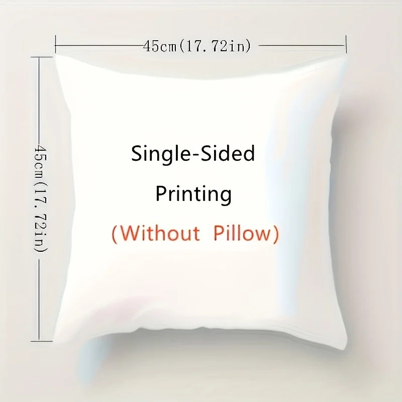 Purple Rose & Butterfly Pillow Cover Set of 4 | Floral Printed Cotton Cushion Cases