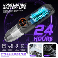 Portable handheld vacuum cleaner, rechargeable and portable, suitable for home and car use, for pet hair, three-in-one collector