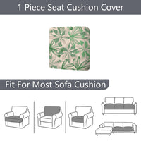 Floral Outdoor Sofa Cushion Cover | Elastic Stretch Patio Sofa Back Cover