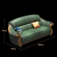 Designer Leather Recliner Corner Sofa - First Layer Cowhide L-Shape