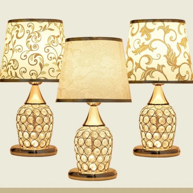 Crystal Table Lamp - Modern Bedroom Lighting