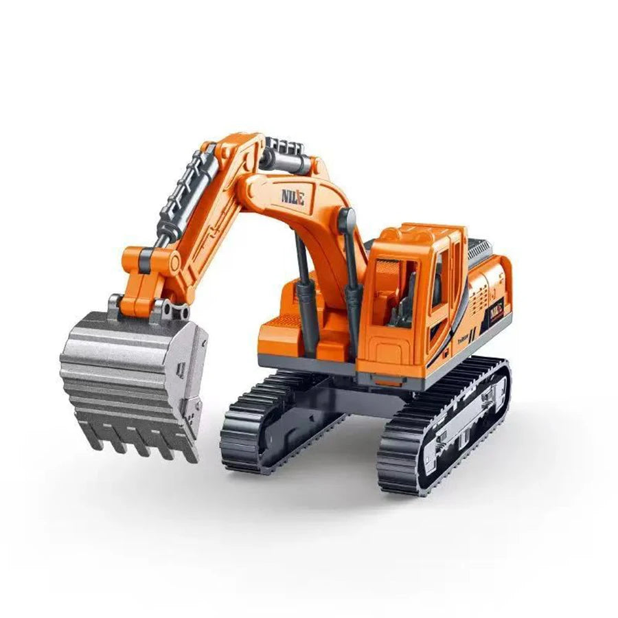 Excavadora de Juguete con Inercia - Camión de Construcción Educativo para Niños y Niñas