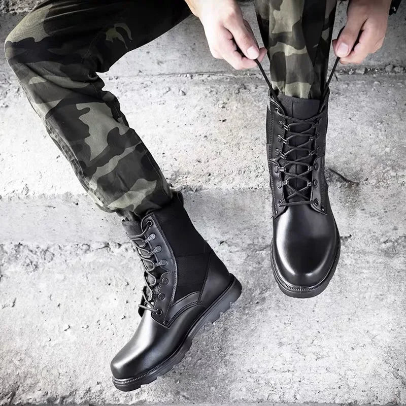 Men's Tactical Combat Boots - Winter Military Hiking Boots