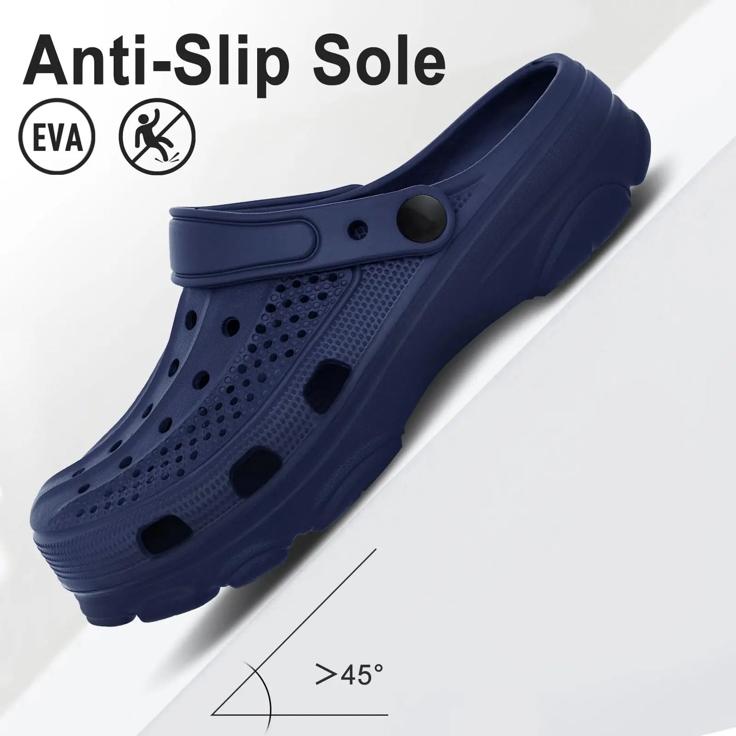 Comwarm Adjustable Garden Clogs - Arch Support Breathable Home Sandals