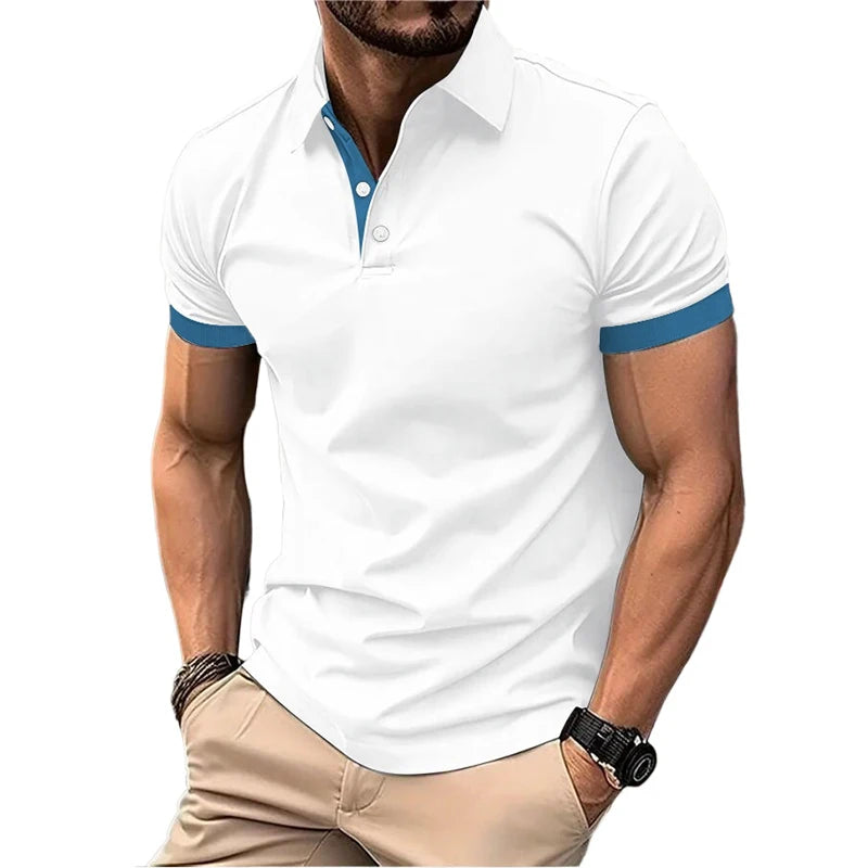 Lightweight Lapel Polo Shirt | Men’s Breathable Short Sleeve Summer Tee | M–5XL