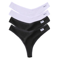 Set de 4 Panties de Algodón Talle V - Tanga G-String FINETOO