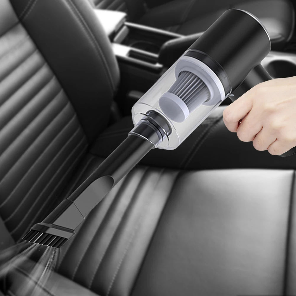 6000Pa Mini Portable Cleaner Cordless Handheld Vacuum Cleaner Dual Use Fully Automatic Power Cleaning Appliance for Home and Car