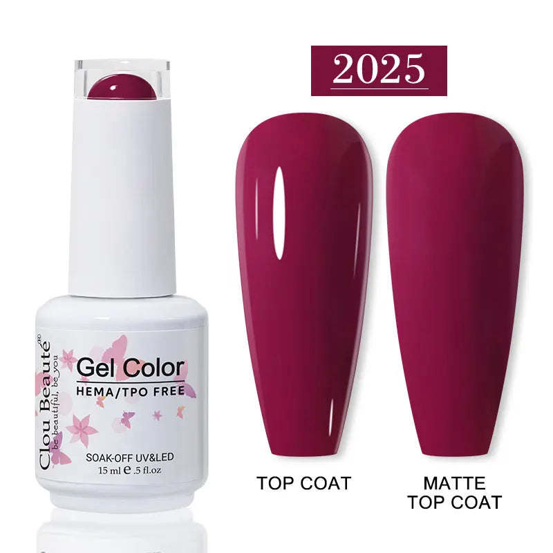 No-Wipe Top Coat & Sticky Base Coat UV Gel Polish — Long-Lasting, MSDS Certified, 15ml