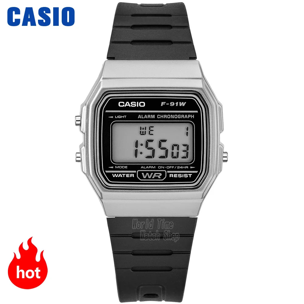 Casio F-91WM Men's Digital Sport Watch – Military LED, Waterproof, Multi-Zone