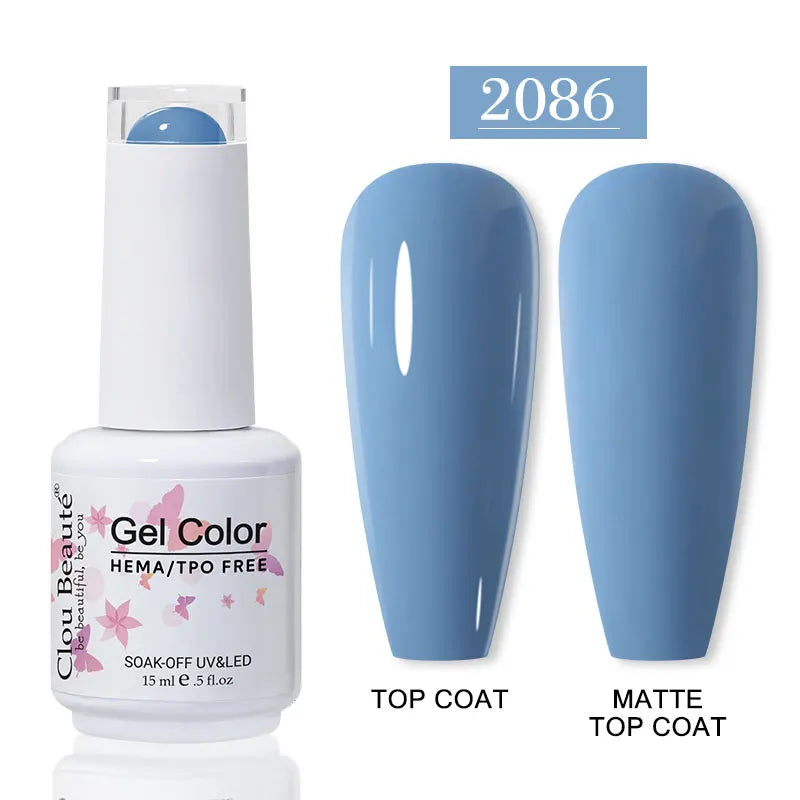 No-Wipe Top Coat & Sticky Base Coat UV Gel Polish — Long-Lasting, MSDS Certified, 15ml