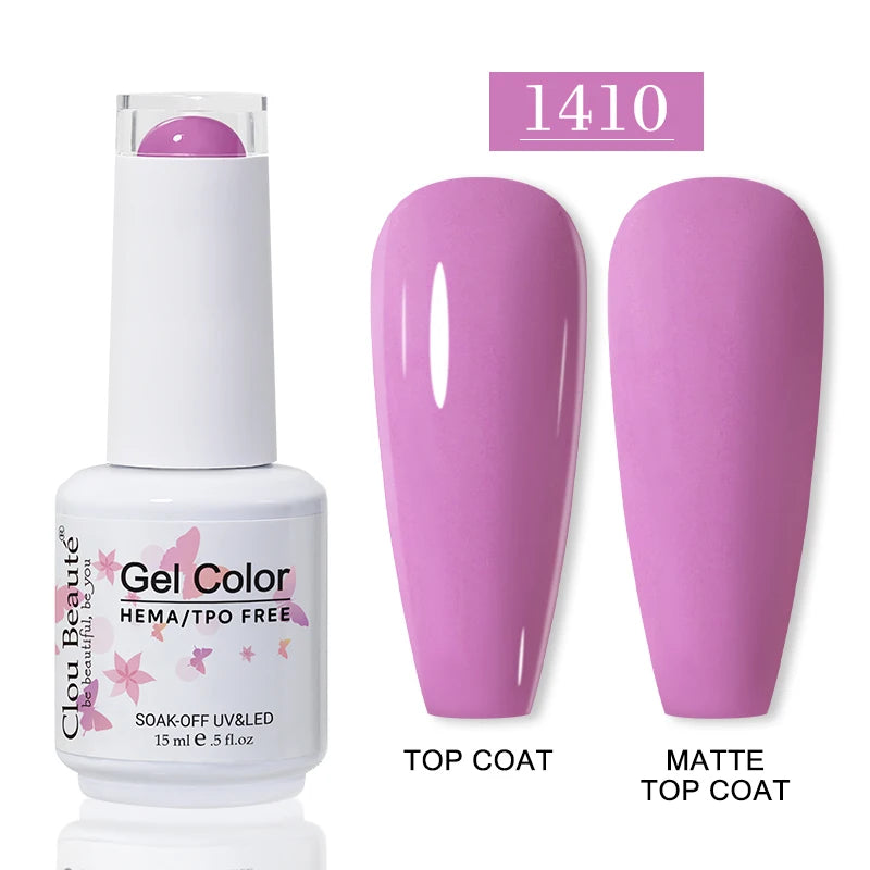 No-Wipe Top Coat & Sticky Base Coat UV Gel Polish — Long-Lasting, MSDS Certified, 15ml