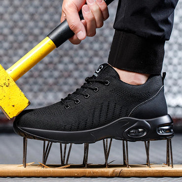 Men's Steel Toe Safety Boots - Indestructible Work Sneakers Anti-Smash