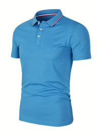 Men's Premium Polo Shirt - Breathable Casual Short Sleeve