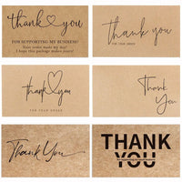 30PCS Online Retail Cardstock Package "Thank You For Your Order" Postcards Greeting Labels Kraft Paper Cards Express Appreciate