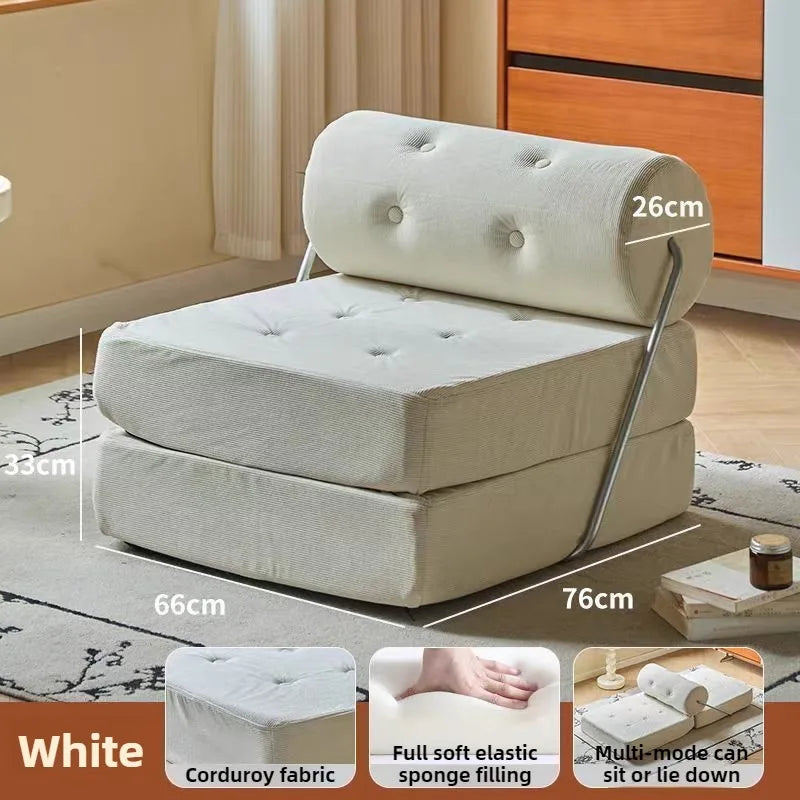 Nordic Foldable Lazy Sofa - Single Person Lounge Chair