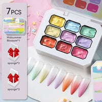UR SUGAR 4-in-1 Ombre Gel Nail Polish – 9 Colors Pat Painting Gel | Gradient French Nail Art UV LED