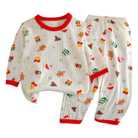 Kids Bear Pajama Set – Cotton Blend Long Sleeve