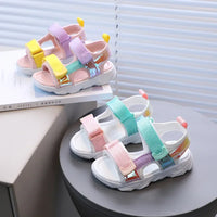 JGSHOWKITO Kids Mesh Sport Sandals - Breathable Anti-Slip Summer Shoes